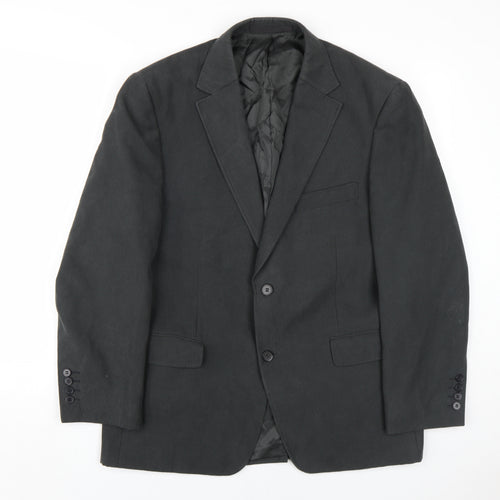 Marks and Spencer Men's Black 40S Blazer, Relaxed Fit