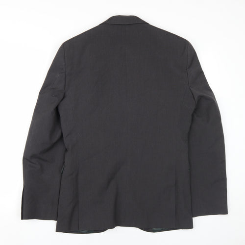 Next Men's Black Blazer, 36R Regular Fit, Classic Style