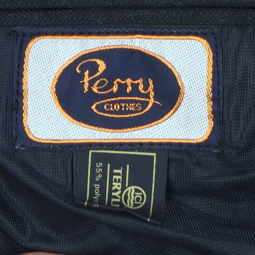 Perry Womens Black Blazer, Size 12, Classic Two-Button