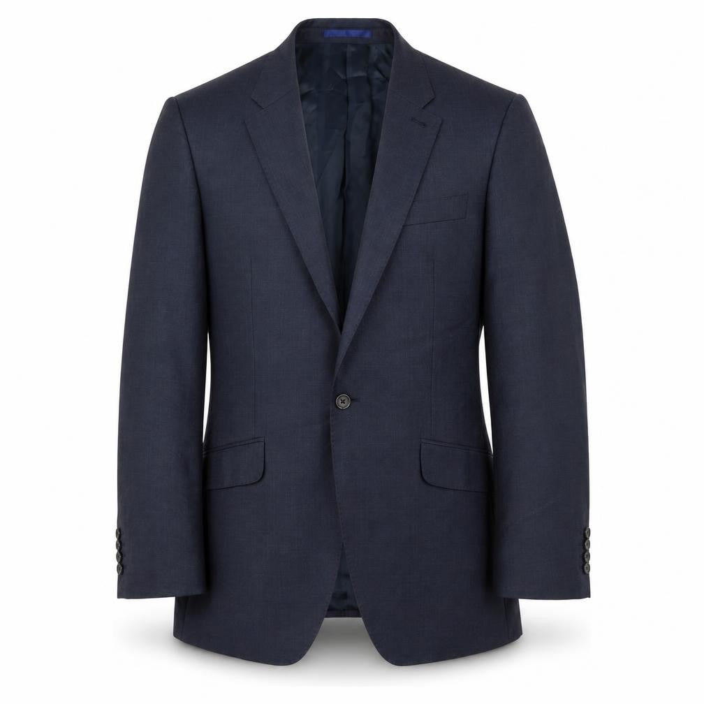 Front view of Next Men's Blue Wool Suit Jacket, size 40R