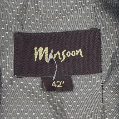 Monsoon Men's Black 42R Blazer Classic Wool Jacket