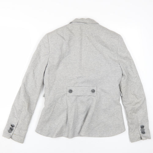 Zara Basic Women's Grey Blazer, Size 16, Regular Fit