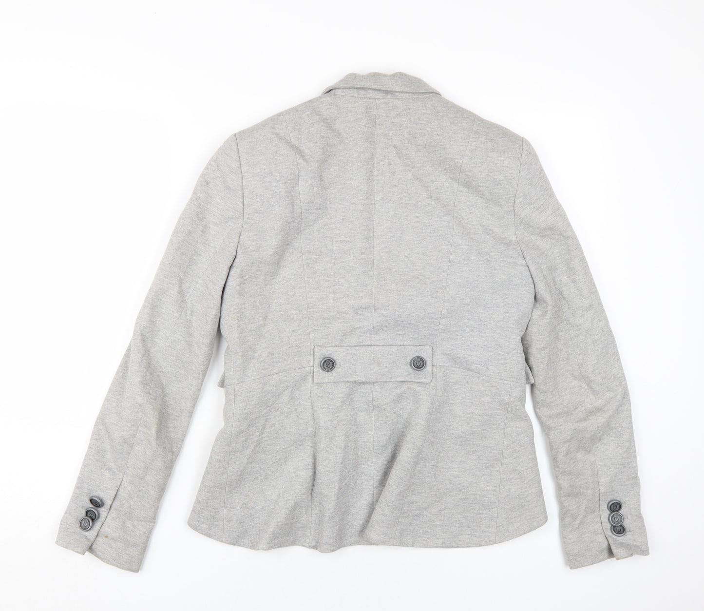 Zara Basic Women's Grey Blazer, Size 16, Regular Fit