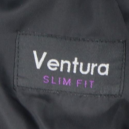 Ventura Men's Grey Slim Fit Blazer, Size 40R