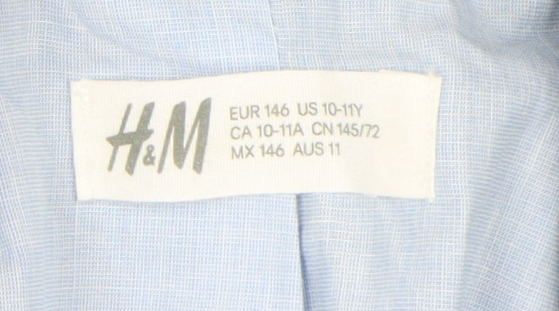 H&M Boys Blue Suit Jacket, Regular Fit, 11 Years
