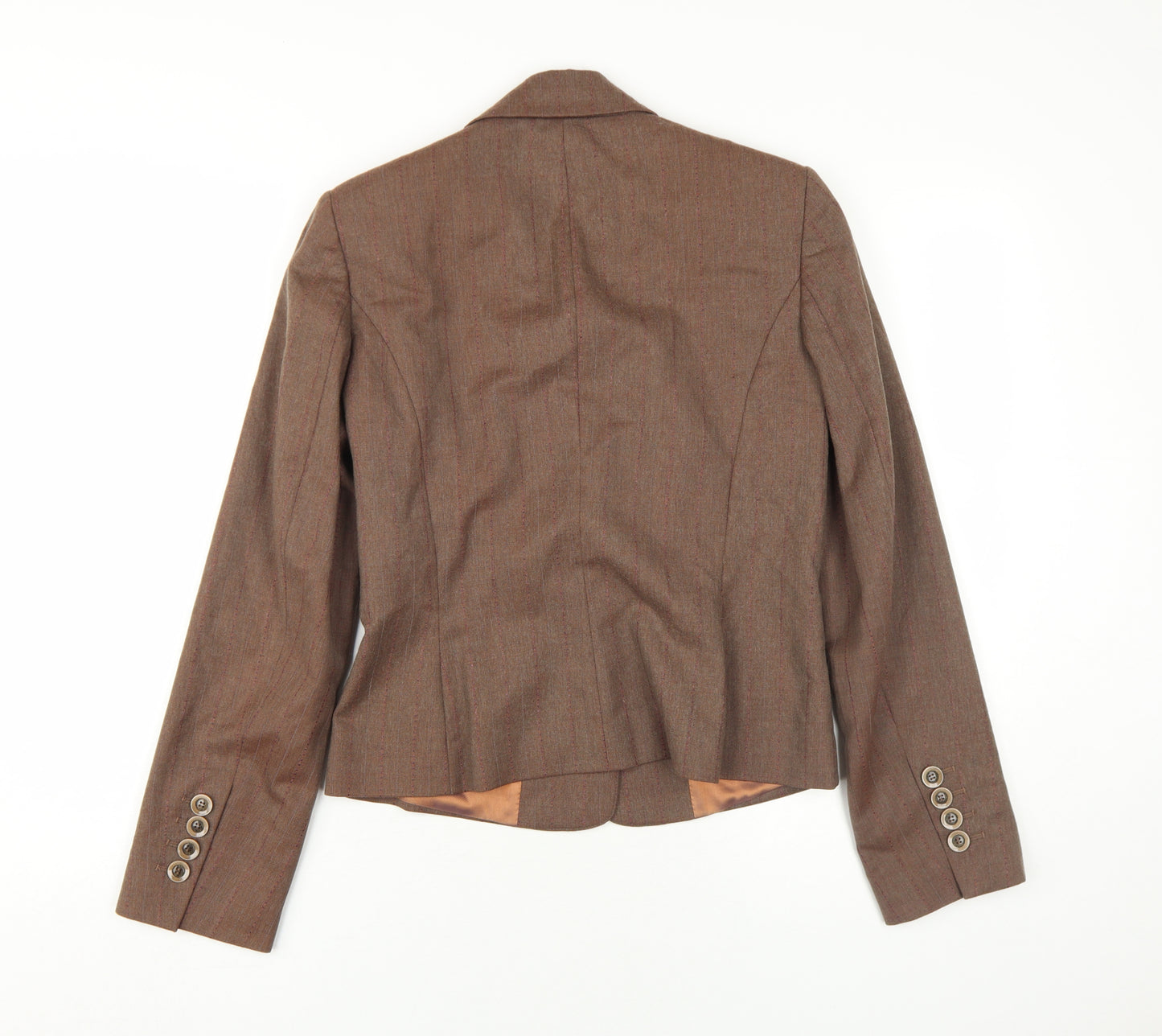 Principles Women's Brown Pinstripe Blazer Size 10