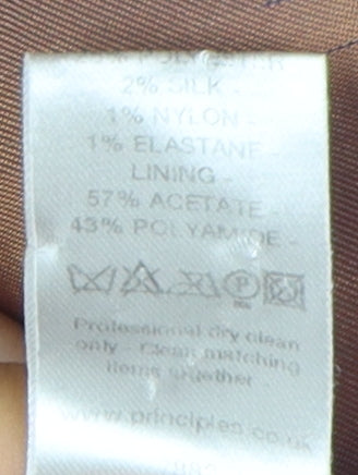 Principles Women's Brown Pinstripe Blazer Size 10