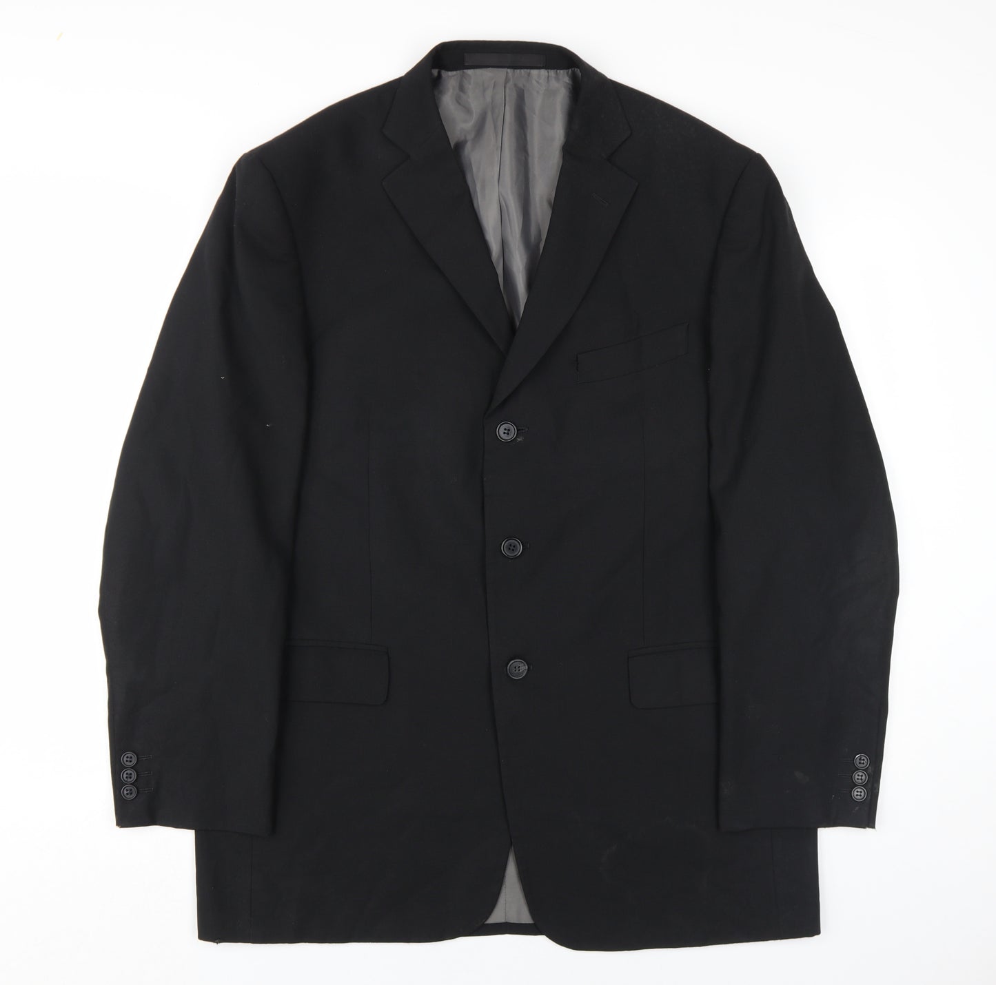 Marks and Spencer Men's Black Blazer 40R Regular Fit Classic