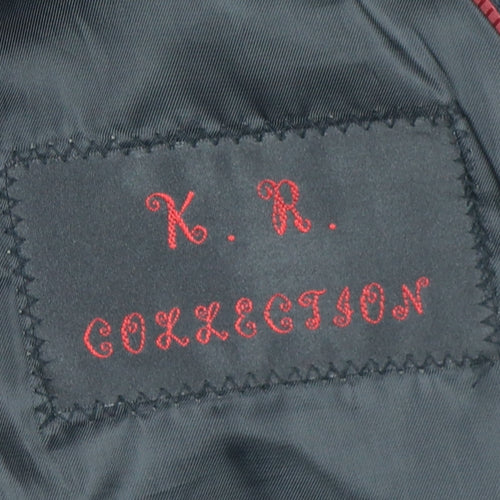 K.R. Collection Boys Black Pinstripe Suit, 8 Years, Formal Trouser Set
