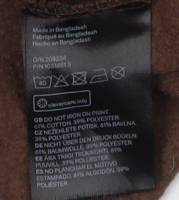 H&M Women’s Brown XS V-Neck Pullover Sweatshirt