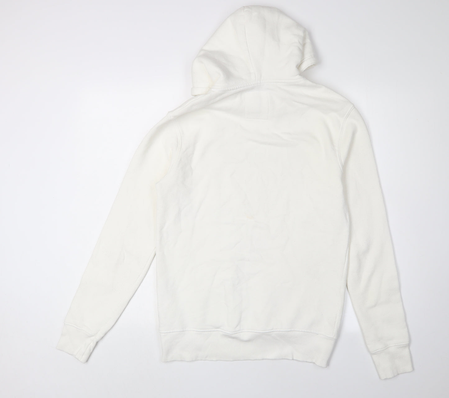 Pull & Bear Women's White Pullover Hoodie, Size S