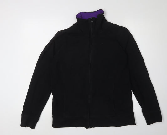 Mountain Life Active Women's Black Full Zip Sweatshirt - Size 14