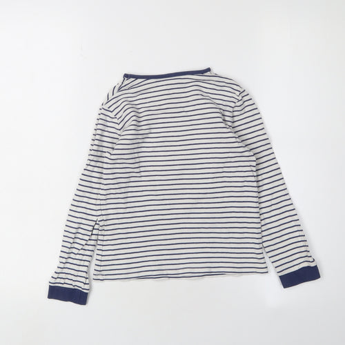 John Lewis Girls' Striped Fairy T-Shirt, 7 Years, White
