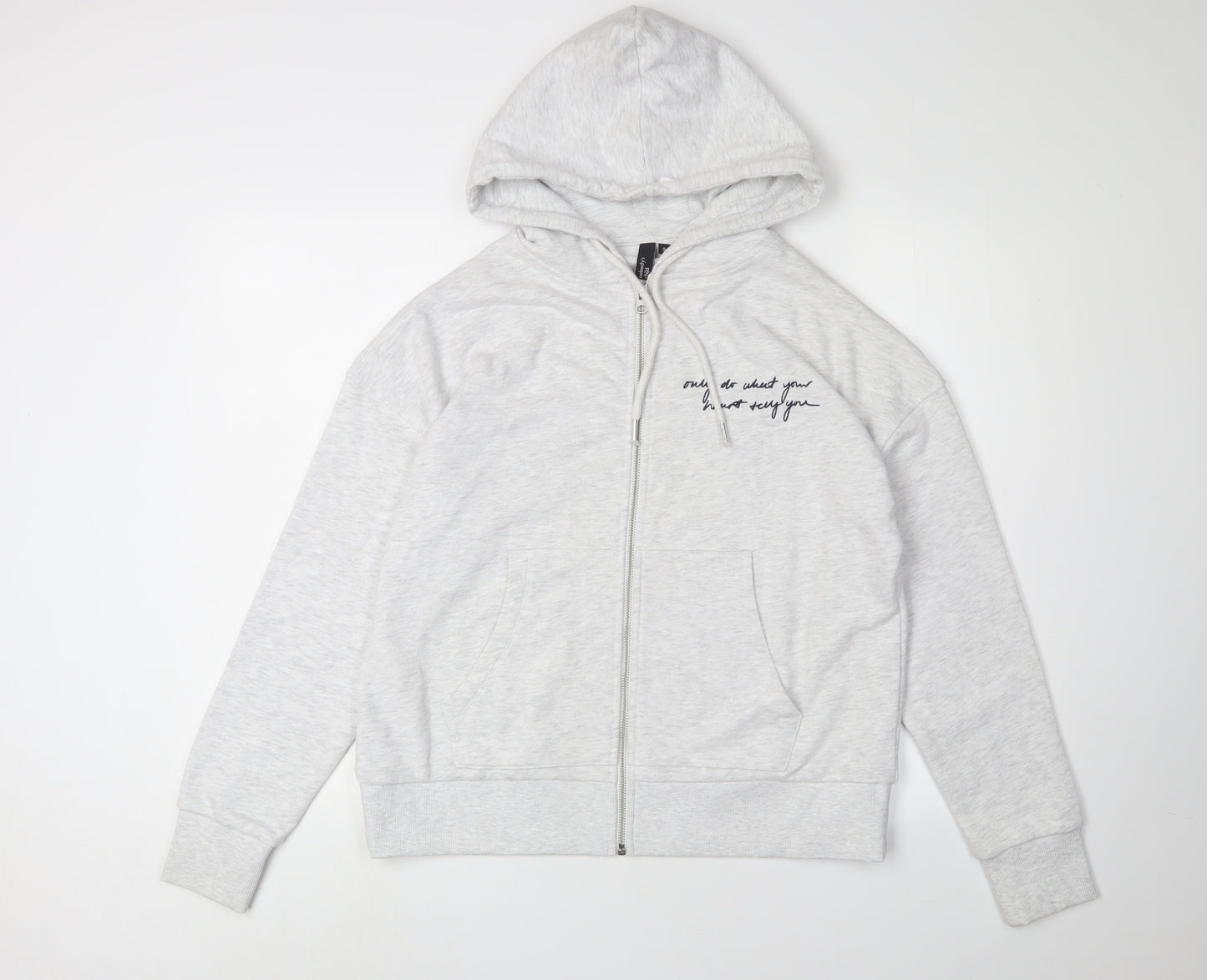Nobody's Child Women's Grey S Full Zip Hoodie