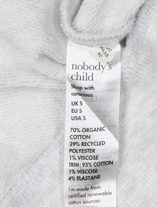 Nobody's Child Women's Grey S Full Zip Hoodie