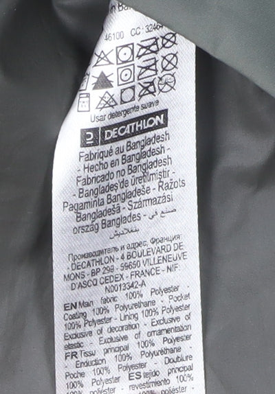 Decathlon Unisex Green 3XL Waterproof Parka Jacket