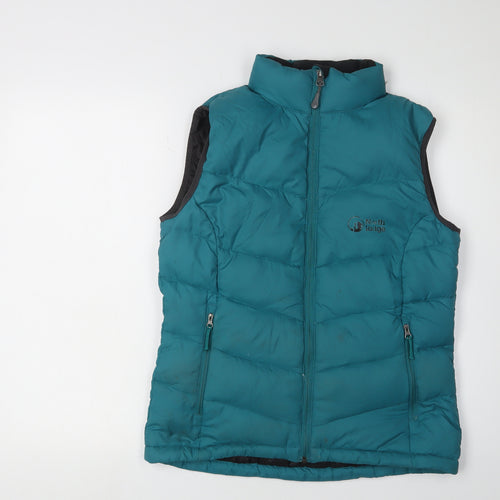 North Ridge Women's Green Puffer Waistcoat Size 10