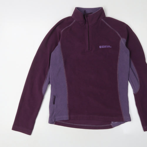 Mountain Warehouse Women's Purple Fleece Sweatshirt Size 8
