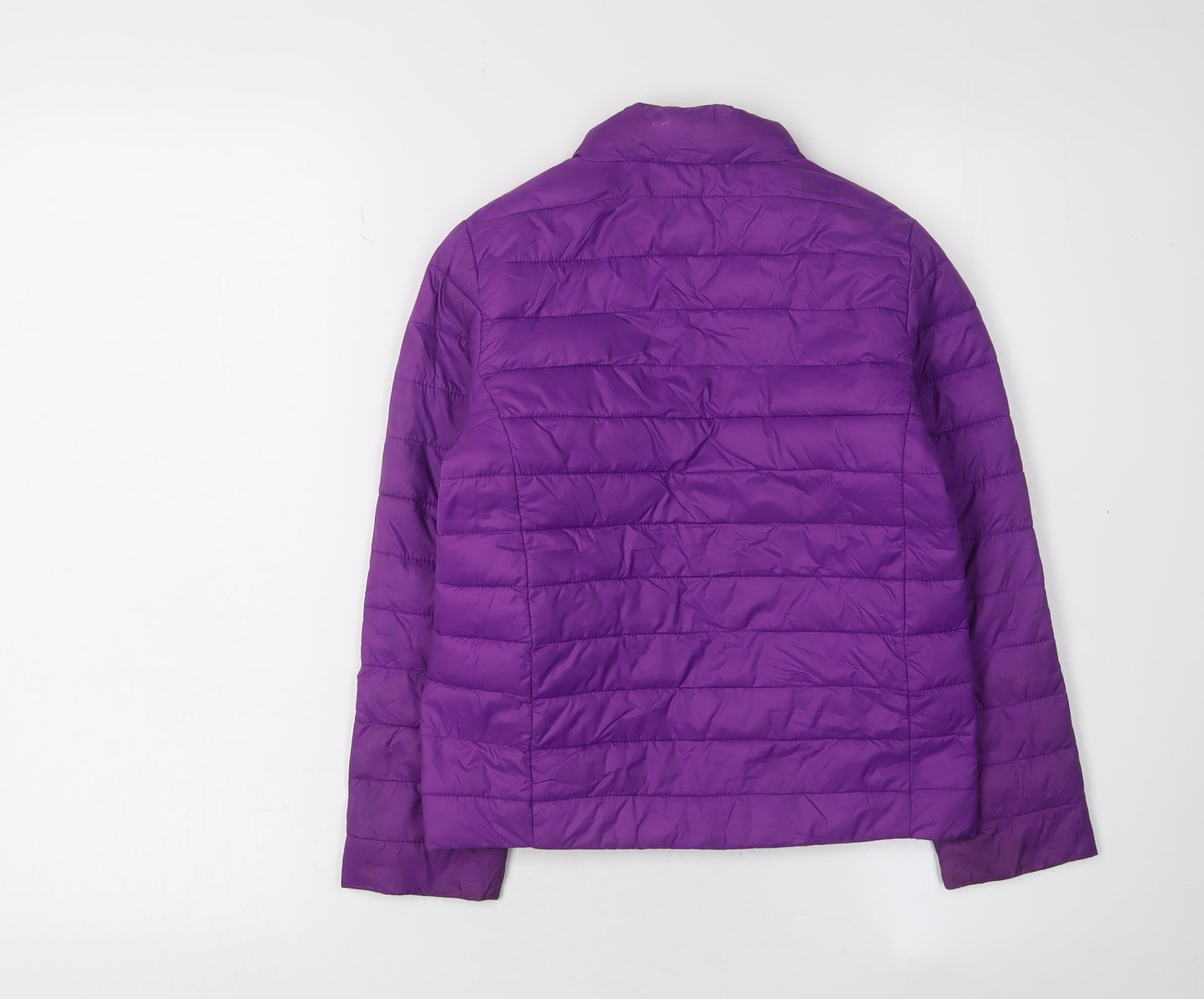 Lands' End Girls Purple Puffer Jacket, Size 5-6, Winter