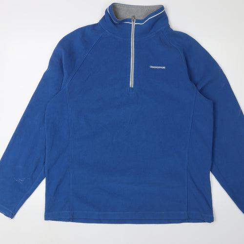 Craghoppers Men's Blue Fleece 1/2 Zip Sweatshirt L