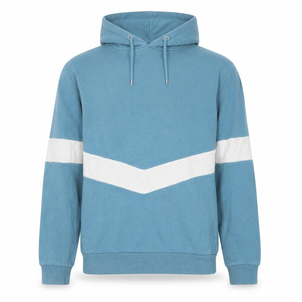 Front view of ASOS Men's Blue Pullover Hoodie, size L