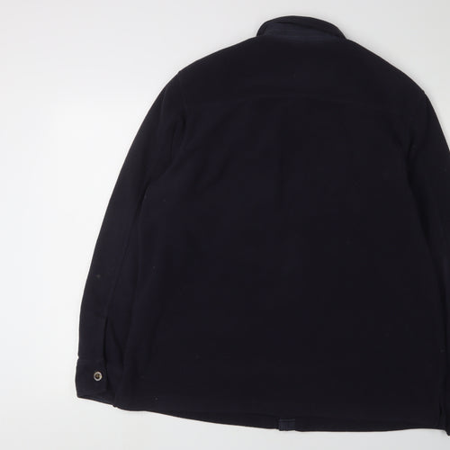 Lands' End Men's Black Medium Button-Up Shirt