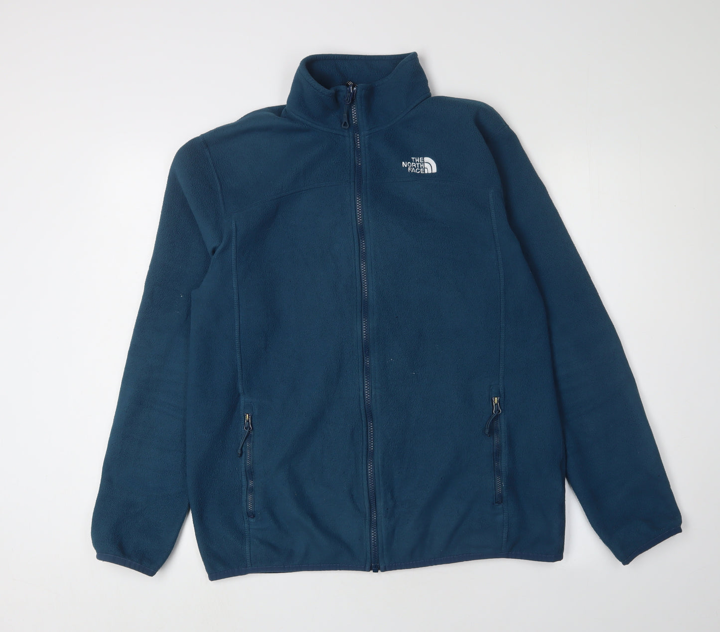 The North Face Men's Blue Fleece Jacket - Size L