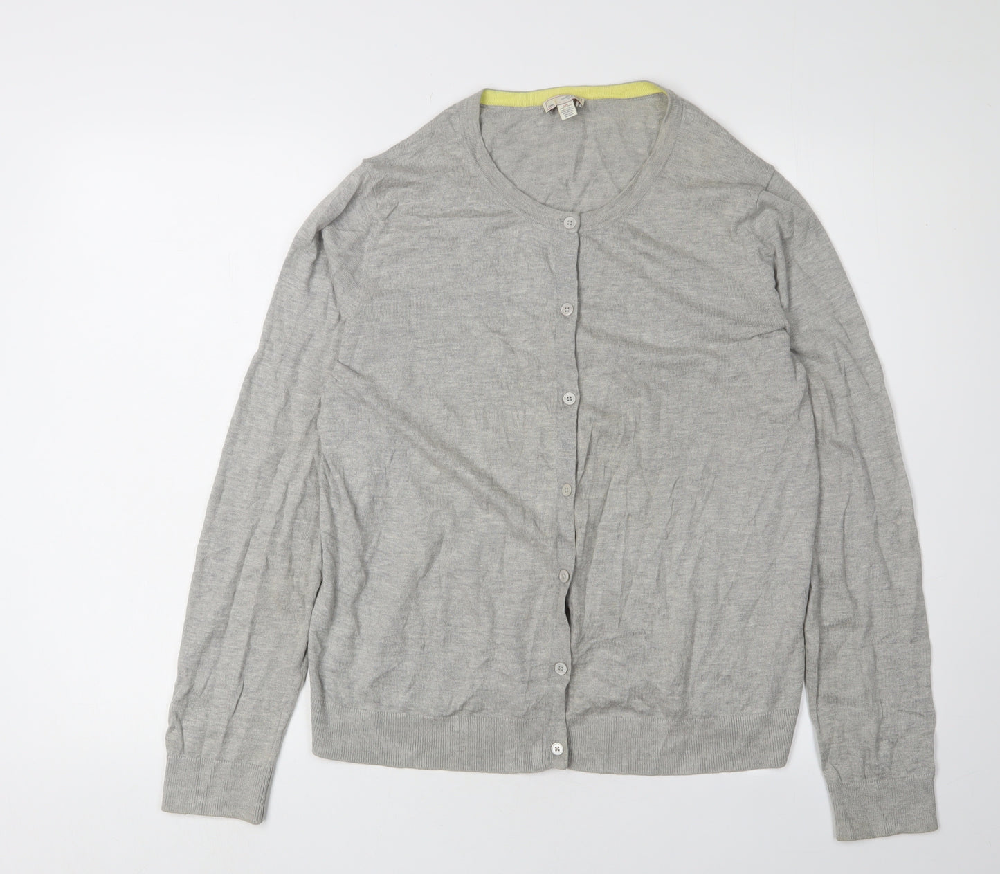 Gap Women's Grey Cardigan, Size L, Cotton Blend