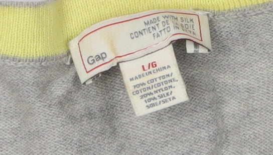 Gap Women's Grey Cardigan, Size L, Cotton Blend