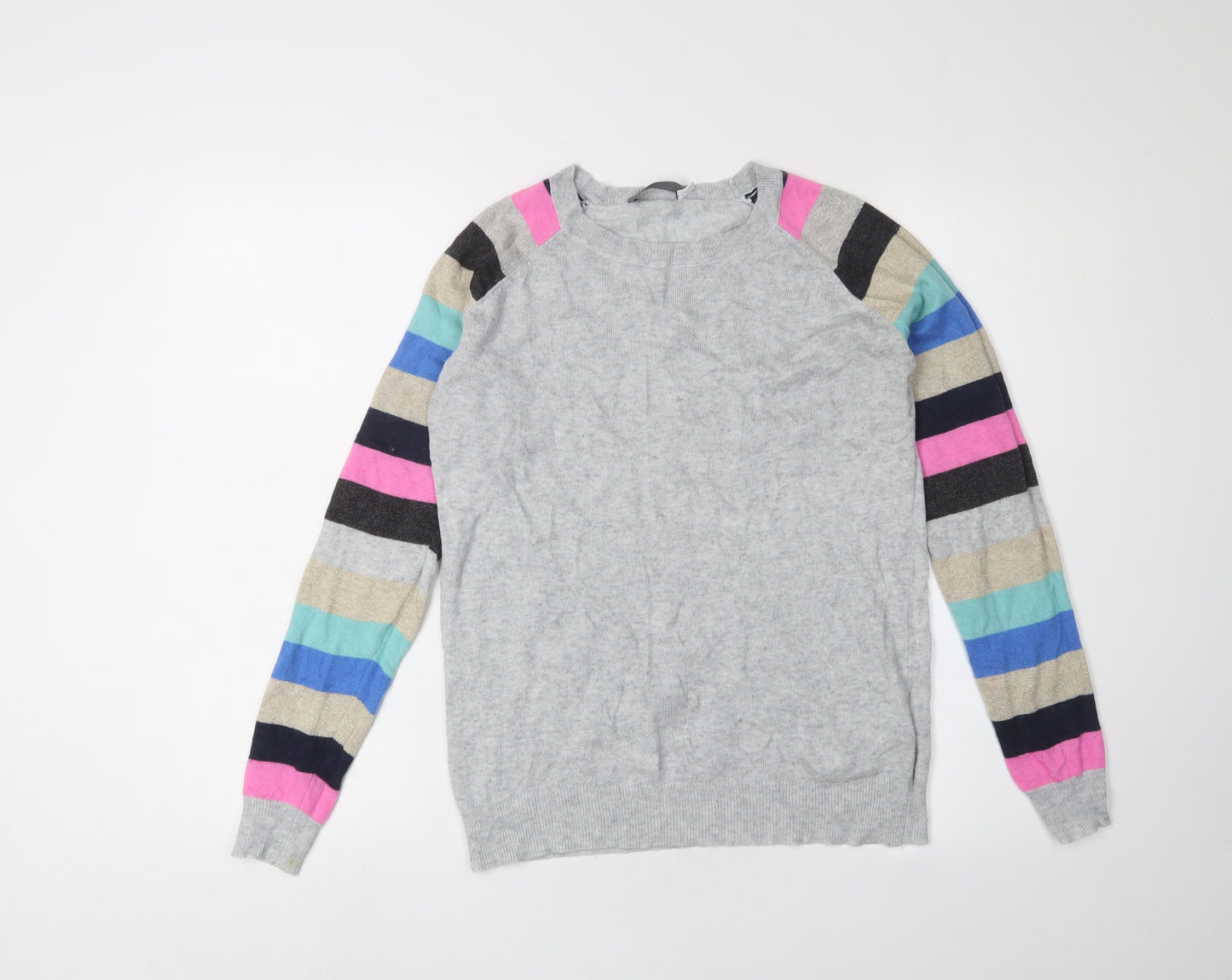 Mint Velvet Women's Multicoloured Striped Jumper, Size 10