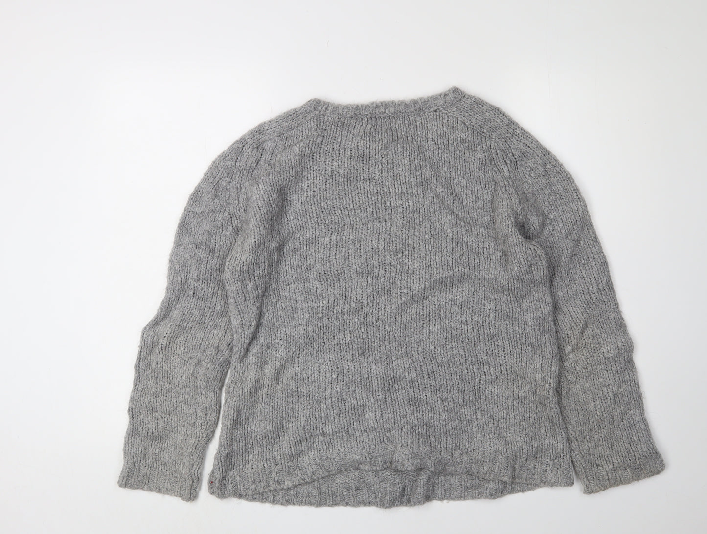 Monsoon Women's Grey Pullover Jumper, L, Chunky Knit