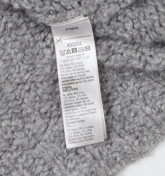 Monsoon Women's Grey Pullover Jumper, L, Chunky Knit