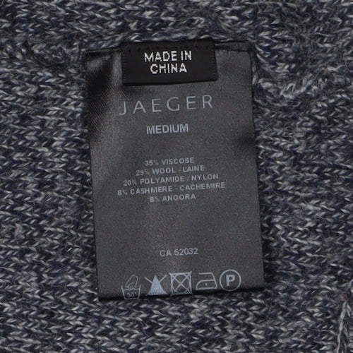 Jaeger Grey Cardigan for Women, Size M, Casual Knit