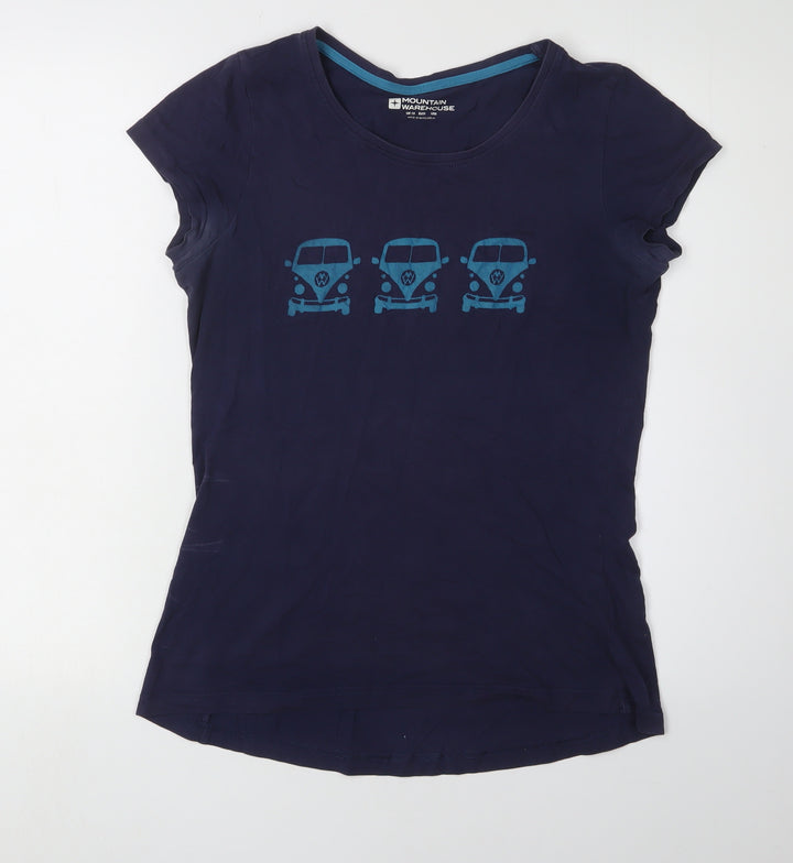 Mountain Warehouse Women's Blue Relaxed Fit T-Shirt