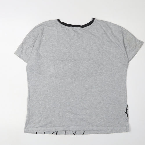 Disney Unisex Grey Mickey Mouse T-Shirt - L