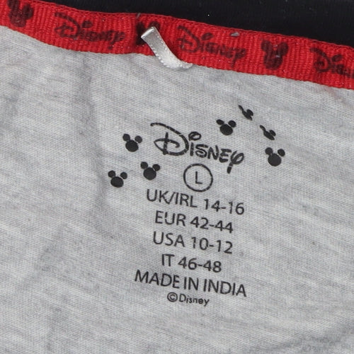 Disney Unisex Grey Mickey Mouse T-Shirt - L