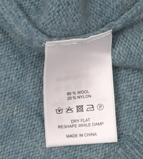 Heyton Women's Blue Fair Isle Wool Pullover