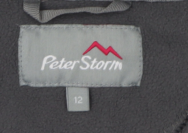 Peter Storm Women's Grey Fleece Pullover, Size 12