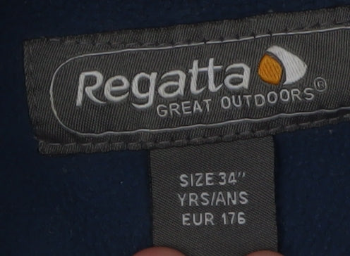 Regatta Boys Blue Fleece Zip Jacket 14 Years Winter