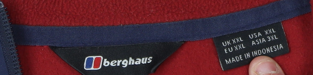 Berghaus Men's Red 2XL Fleece Jacket Casual Hiking