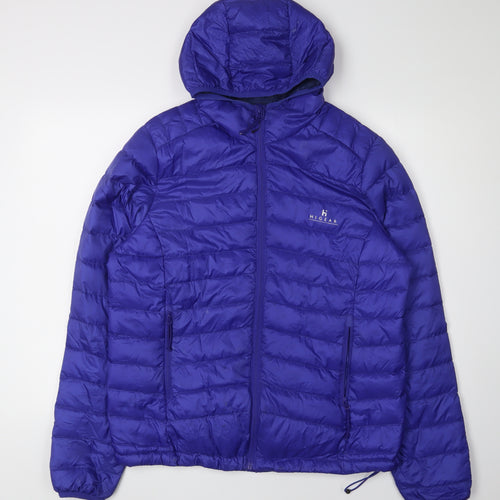 Hi Gear Women's Blue Puffer Jacket, Size 14, Hooded