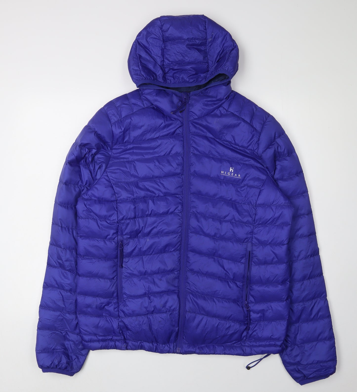 Hi Gear Women's Blue Puffer Jacket, Size 14, Hooded