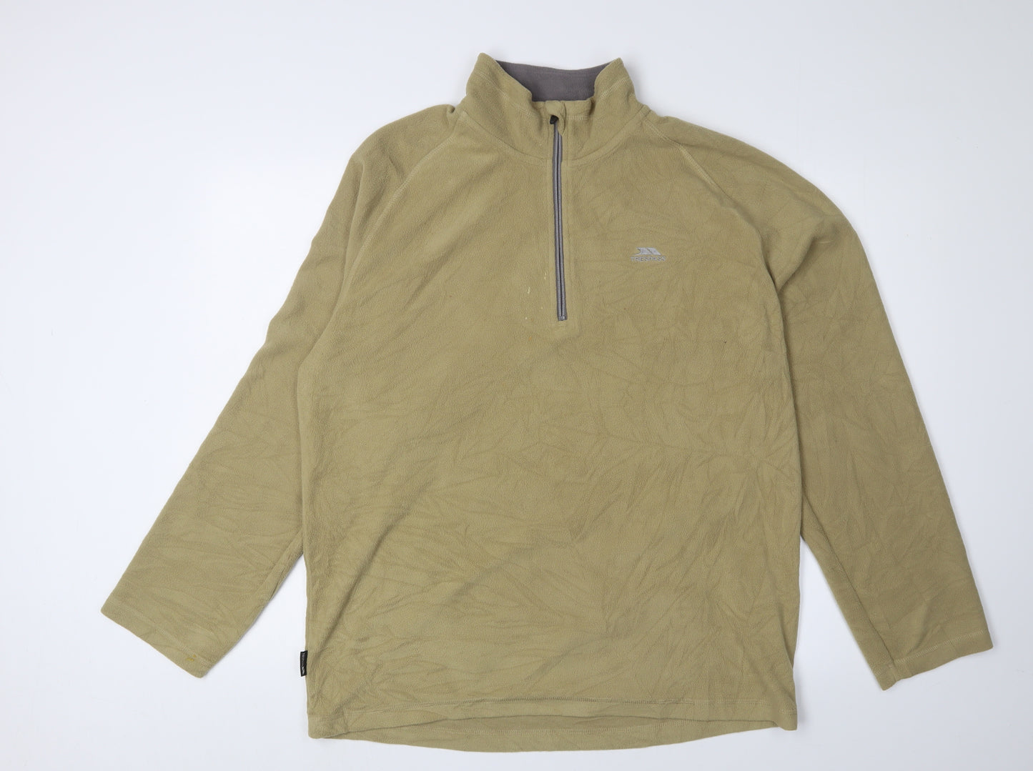 Trespass Men's Beige XL Fleece Sweatshirt 1/2 Zip