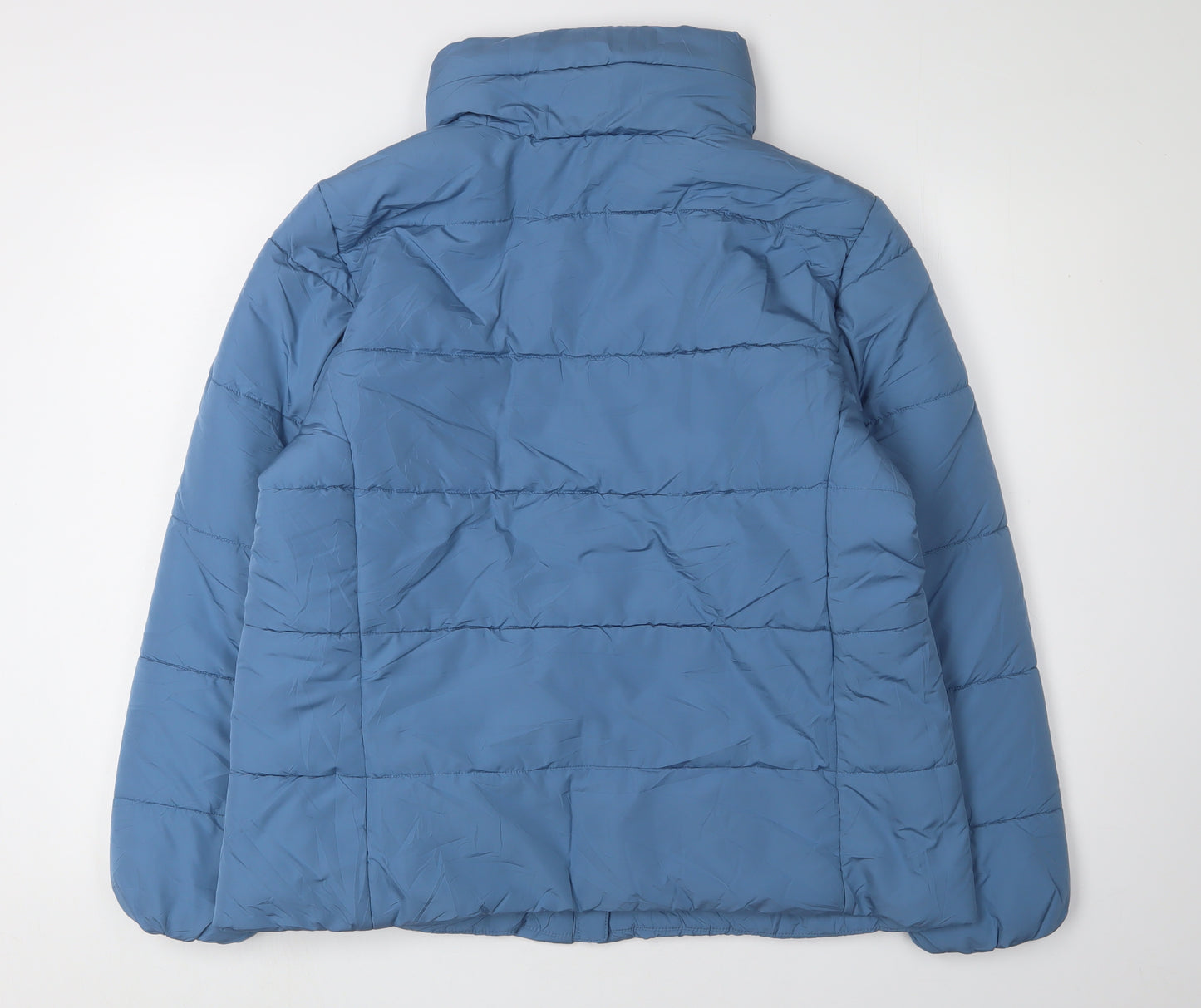 Marks and Spencer Women's Blue Puffer Jacket Size 16