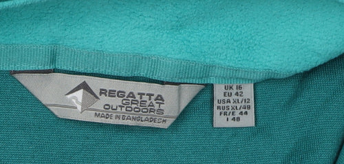 Regatta Women's Green Pullover Sweatshirt - Size 16