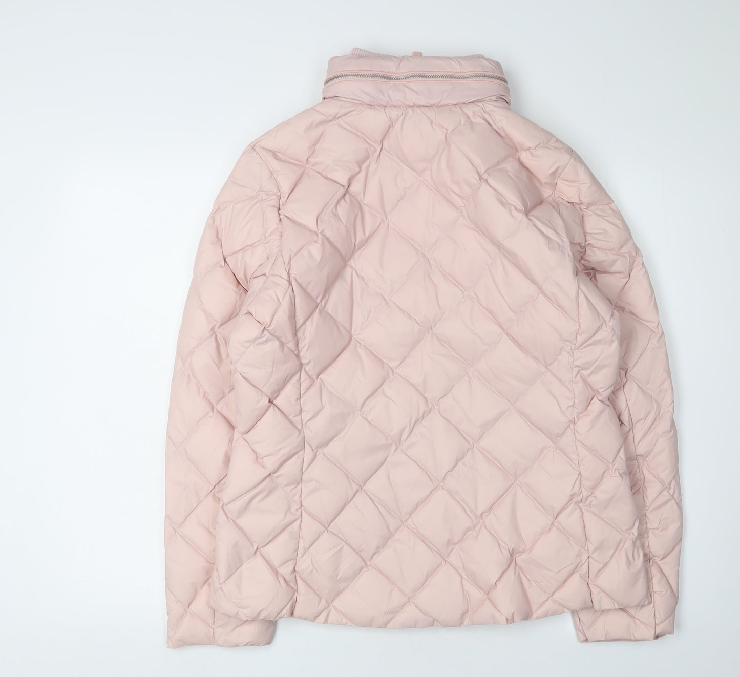 Marks and Spencer Women's Pink Puffer Jacket, Size 14, Quilted
