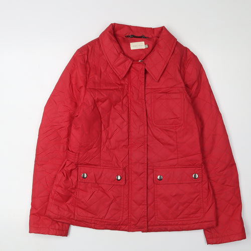 Lakeland Women's Red Quilted Jacket Size 10