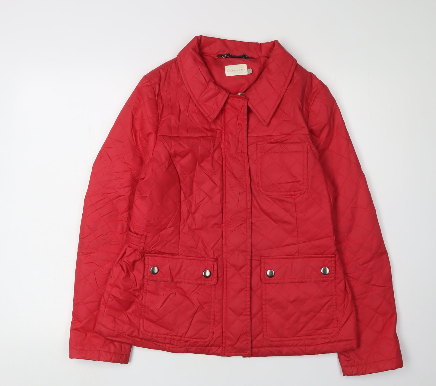Lakeland Women's Red Quilted Jacket Size 10
