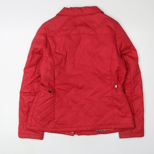 Lakeland Women's Red Quilted Jacket Size 10