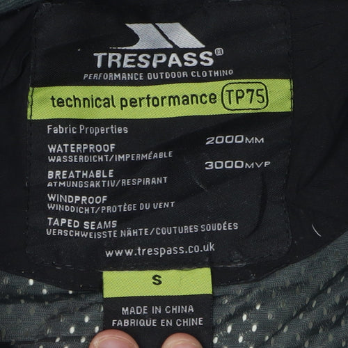 Trespass Men's Black Parka Jacket S - Waterproof Breathable Outdoor